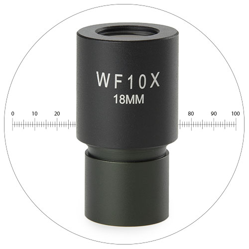 Euromex EC.6010-M HWF 10x/18 mm Eyepiece with Micrometer Scale for EcoBlue