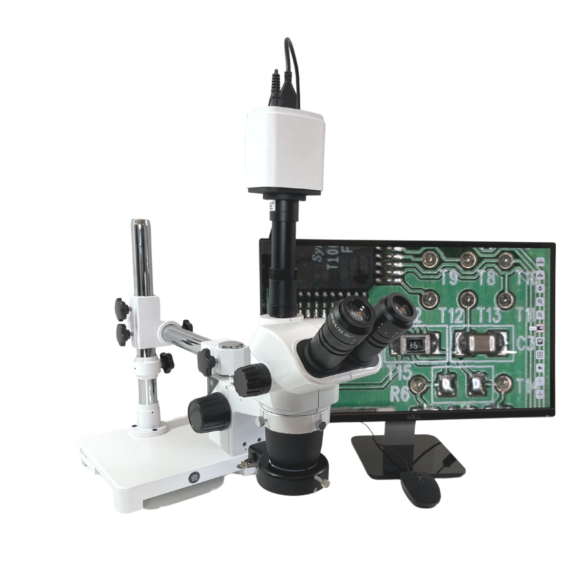 Euromex NexiusZoom EVO Stereo Zoom Microscope, Boom Stand, Auto-Focus HDMI Camera