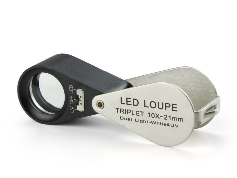 Euromex PB.5034-LUV Triplet Magnifier 10x with LED and UV LED Illumination