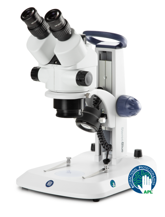 Euromex StereoBlue Microscope with Rack & Pinion Stand and HDMI camera